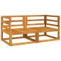 Modular-Ecksofas 2 Stk. mit Hellgrauen Kissen Massivholz Akazie Modular-Ecksofas 2 Stk. mit Hellgrauen Kissen Massivholz Akazie