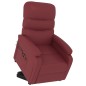 vidaXL Massagesessel mit Aufstehhilfe Weinrot Kunstleder vidaXL Massagesessel mit Aufstehhilfe Weinrot Kunstleder