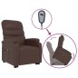 vidaXL Massagesessel mit Aufstehhilfe Braun Kunstleder vidaXL Massagesessel mit Aufstehhilfe Braun Kunstleder