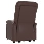 vidaXL Massagesessel mit Aufstehhilfe Braun Kunstleder vidaXL Massagesessel mit Aufstehhilfe Braun Kunstleder