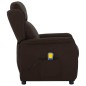 vidaXL Massagesessel Dunkelbraun Stoff vidaXL Massagesessel Dunkelbraun Stoff
