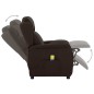 vidaXL Massagesessel Dunkelbraun Stoff vidaXL Massagesessel Dunkelbraun Stoff