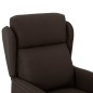vidaXL Massagesessel Dunkelbraun Stoff vidaXL Massagesessel Dunkelbraun Stoff