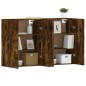 vidaXL Wandschränke 2 Stk. Räuchereiche Holzwerkstoff vidaXL Wandschränke 2 Stk. Räuchereiche Holzwerkstoff