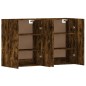 vidaXL Wandschränke 2 Stk. Räuchereiche Holzwerkstoff vidaXL Wandschränke 2 Stk. Räuchereiche Holzwerkstoff