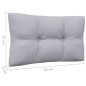 vidaXL Garten-Ecksofa mit Grauen Kissen Massivholz Kiefer vidaXL Garten-Ecksofa mit Grauen Kissen Massivholz Kiefer