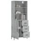 vidaXL Highboard Betongrau 69,5x34x180 cm Holzwerkstoff vidaXL Highboard Betongrau 69,5x34x180 cm Holzwerkstoff