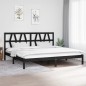 vidaXL Massivholzbett Schwarz Kiefer 200x200 cm vidaXL Massivholzbett Schwarz Kiefer 200x200 cm
