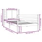 vidaXL Massivholzbett Kiefer 90x200 cm vidaXL Massivholzbett Kiefer 90x200 cm