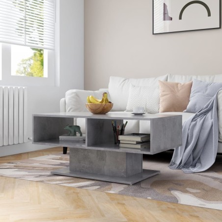 vidaXL Couchtisch Betongrau 103,5x50x44,5 cm Holzwerkstoff