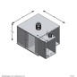FMD Couchtisch mit 2 Beistelltischen 67,5x67,5x50 cm Weiß Beton-Optik FMD Couchtisch mit 2 Beistelltischen 67,5x67,5x50 cm Weiß Beton-Optik