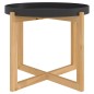 vidaXL Couchtisch Schwarz 53x53x43,5cm Holzwerkstoff Massivholz Kiefer vidaXL Couchtisch Schwarz 53x53x43,5cm Holzwerkstoff Massivholz Kiefer