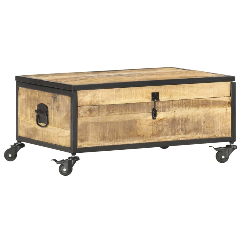 vidaXL Couchtisch 70x50x33 cm Massivholz Mango vidaXL Couchtisch 70x50x33 cm Massivholz Mango