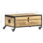 vidaXL Couchtisch 70x50x33 cm Massivholz Mango vidaXL Couchtisch 70x50x33 cm Massivholz Mango