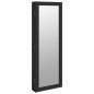 Schmuckschrank mit Spiegel Wandmontage Schwarz 37,5x10x106 cm Schmuckschrank mit Spiegel Wandmontage Schwarz 37,5x10x106 cm