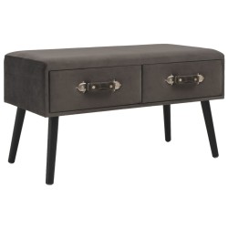 vidaXL Couchtisch Grau 80 x 40 x 46 cm Samt  