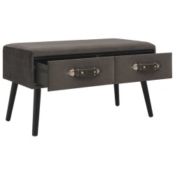 vidaXL Couchtisch Grau 80 x 40 x 46 cm Samt  