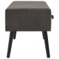 vidaXL Couchtisch Grau 80 x 40 x 46 cm Samt vidaXL Couchtisch Grau 80 x 40 x 46 cm Samt