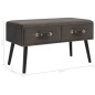 vidaXL Couchtisch Grau 80 x 40 x 46 cm Samt vidaXL Couchtisch Grau 80 x 40 x 46 cm Samt