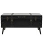 vidaXL Couchtisch MDF und Stahl 102x51x48 cm