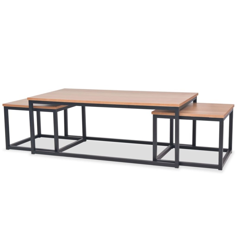 vidaXL Couchtisch-Set 3tlg. Eschenholz vidaXL Couchtisch-Set 3tlg. Eschenholz