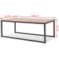 vidaXL Couchtisch-Set 3tlg. Eschenholz vidaXL Couchtisch-Set 3tlg. Eschenholz