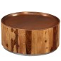 vidaXL Couchtisch Massivholz und Stahl 68 cm vidaXL Couchtisch Massivholz und Stahl 68 cm