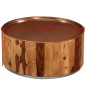 vidaXL Couchtisch Massivholz und Stahl 68 cm vidaXL Couchtisch Massivholz und Stahl 68 cm