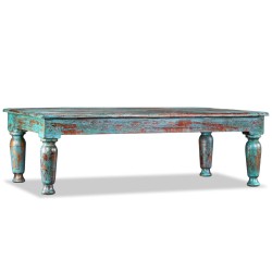 vidaXL Couchtisch Altholz Massiv 110x60x34 cm