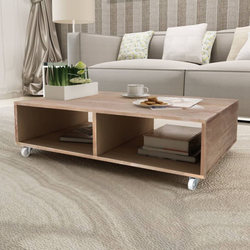 vidaXL Couchtisch Braun Massivholz vidaXL Couchtisch Braun Massivholz