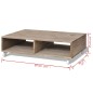 vidaXL Couchtisch Braun Massivholz vidaXL Couchtisch Braun Massivholz