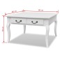 vidaXL Couchtisch mit 4 Schubladen Weiß vidaXL Couchtisch mit 4 Schubladen Weiß