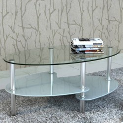 vidaXL Couchtisch im exklusivem Design Weiß 