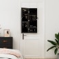vidaXL Schmuckschrank mit Spiegel Wandmontage Schwarz 30x8,5x90 cm vidaXL Schmuckschrank mit Spiegel Wandmontage Schwarz 30x8,5x90 cm