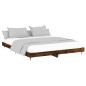 vidaXL Bettgestell Räuchereiche 160x200 cm Holzwerkstoff vidaXL Bettgestell Räuchereiche 160x200 cm Holzwerkstoff