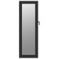 vidaXL Schmuckschrank mit Spiegel Wandmontage Schwarz 30x8,5x90 cm vidaXL Schmuckschrank mit Spiegel Wandmontage Schwarz 30x8,5x90 cm