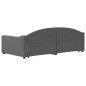 vidaXL Tagesbett Ausziehbar Dunkelgrau 100x200 cm Stoff vidaXL Tagesbett Ausziehbar Dunkelgrau 100x200 cm Stoff