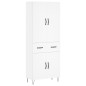 vidaXL Highboard Weiß 69,5x34x180 cm Holzwerkstoff vidaXL Highboard Weiß 69,5x34x180 cm Holzwerkstoff