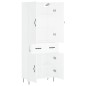 vidaXL Highboard Weiß 69,5x34x180 cm Holzwerkstoff vidaXL Highboard Weiß 69,5x34x180 cm Holzwerkstoff