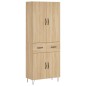 vidaXL Highboard Sonoma-Eiche 69,5x34x180 cm Holzwerkstoff vidaXL Highboard Sonoma-Eiche 69,5x34x180 cm Holzwerkstoff