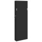 vidaXL Schmuckschrank mit Spiegel Wandmontage Schwarz 30x8,5x90 cm vidaXL Schmuckschrank mit Spiegel Wandmontage Schwarz 30x8,5x90 cm