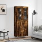 vidaXL Highboard Räuchereiche 69,5x34x180 cm Holzwerkstoff vidaXL Highboard Räuchereiche 69,5x34x180 cm Holzwerkstoff