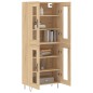 vidaXL Highboard Sonoma-Eiche 69,5x34x180 cm Holzwerkstoff vidaXL Highboard Sonoma-Eiche 69,5x34x180 cm Holzwerkstoff
