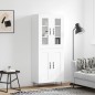 vidaXL Highboard Weiß 69,5x34x180 cm Holzwerkstoff vidaXL Highboard Weiß 69,5x34x180 cm Holzwerkstoff