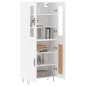 vidaXL Highboard Weiß 69,5x34x180 cm Holzwerkstoff vidaXL Highboard Weiß 69,5x34x180 cm Holzwerkstoff