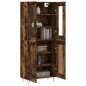 vidaXL Highboard Räuchereiche 69,5x34x180 cm Holzwerkstoff vidaXL Highboard Räuchereiche 69,5x34x180 cm Holzwerkstoff