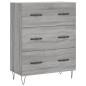 vidaXL Highboard Grau Sonoma 69,5x34x180 cm Holzwerkstoff vidaXL Highboard Grau Sonoma 69,5x34x180 cm Holzwerkstoff