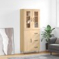 vidaXL Highboard Sonoma-Eiche 69,5x34x180 cm Holzwerkstoff