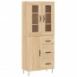 vidaXL Highboard Sonoma-Eiche 69,5x34x180 cm Holzwerkstoff