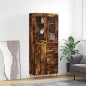 vidaXL Highboard Räuchereiche 69,5x34x180 cm Holzwerkstoff vidaXL Highboard Räuchereiche 69,5x34x180 cm Holzwerkstoff